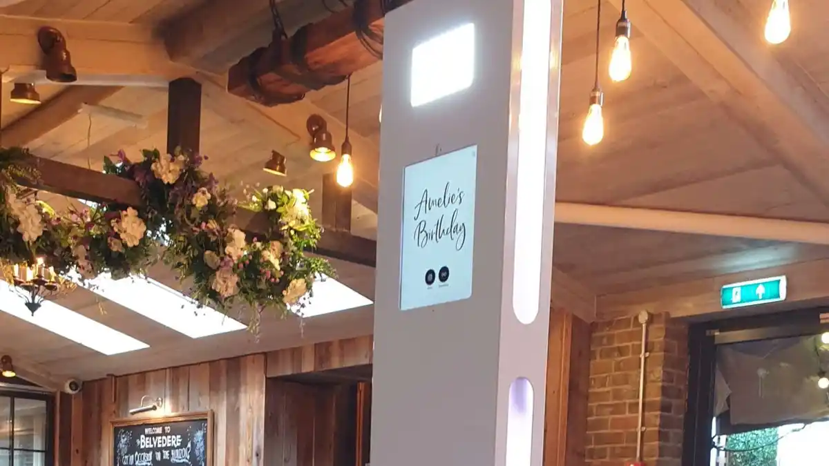 Photo booth hire at a wedding celebration in Lancashire